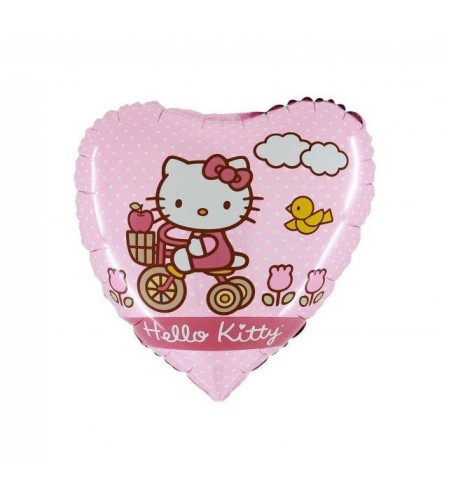 BALÃO METALIZADO BIKE HELLO KITTY 18"